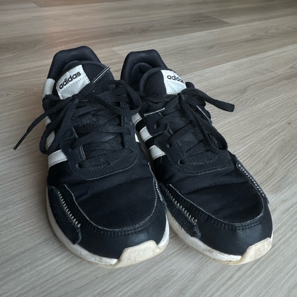 Adidas Classic Black and White Trainers